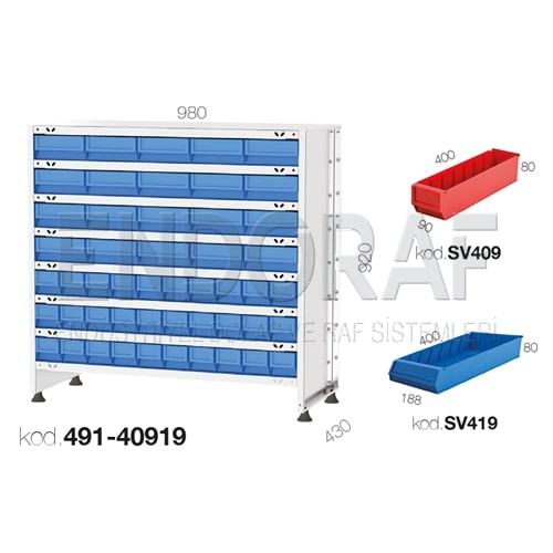  491-40919 KODLU 50 AVADANLIK KUTULU GALVENİZ RAF