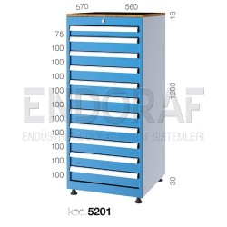 5201 KODLU 11 ÇEKMECELİ DOLAP 