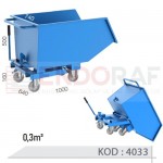 4033 KODLU 0,3 m³ TALAŞ ARABASI